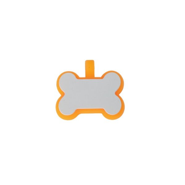 Home placa hueso para collar de perro blanca copy