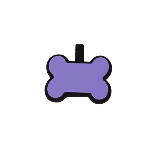 placa hueso para collar de perro blanca copy