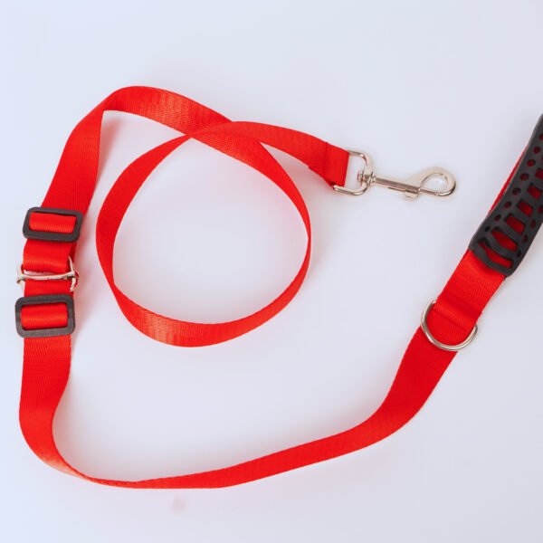 tiro de paseo regulable rojo