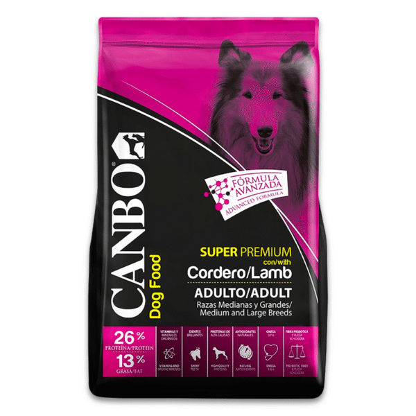 canbo super premium cordero 15kg adultos