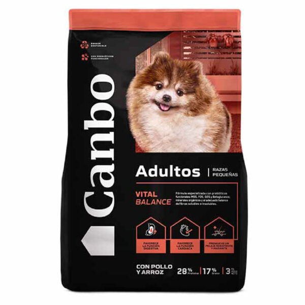 canbo con pollo y arroz 7kg adultos